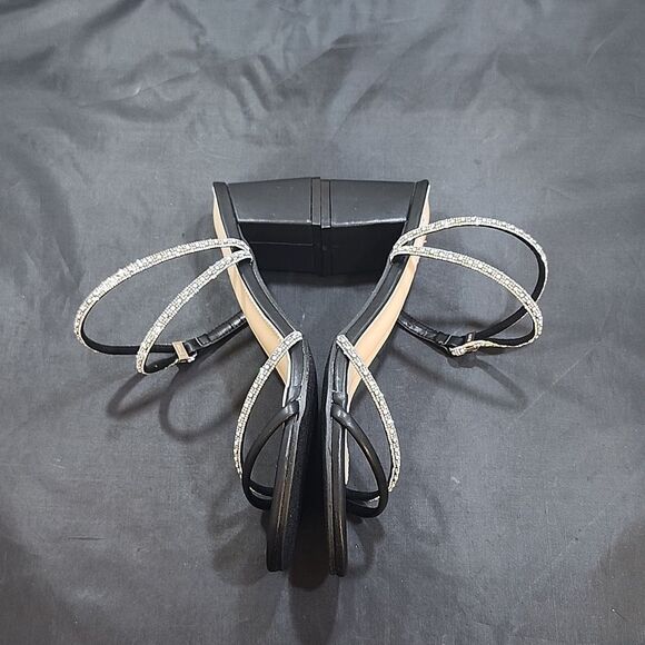 BRAND NEW UNILODY RHINESTONE   STRAP BLOCK HEEL SANDAL - Picture 11 of 15